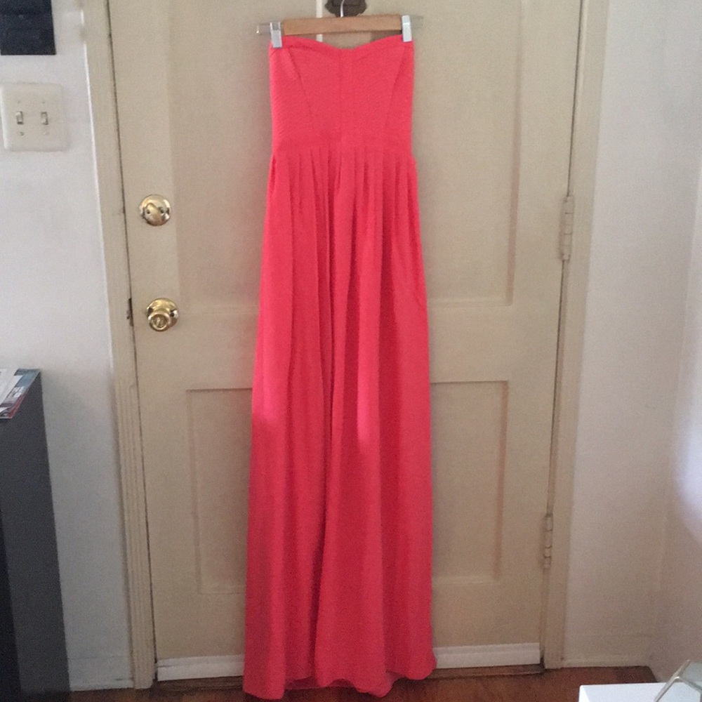 Coral maxi dress